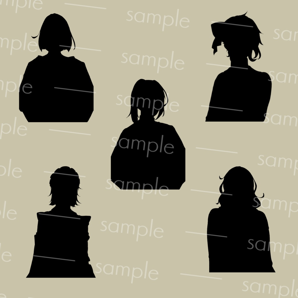 【素材】シルエット素材10枚