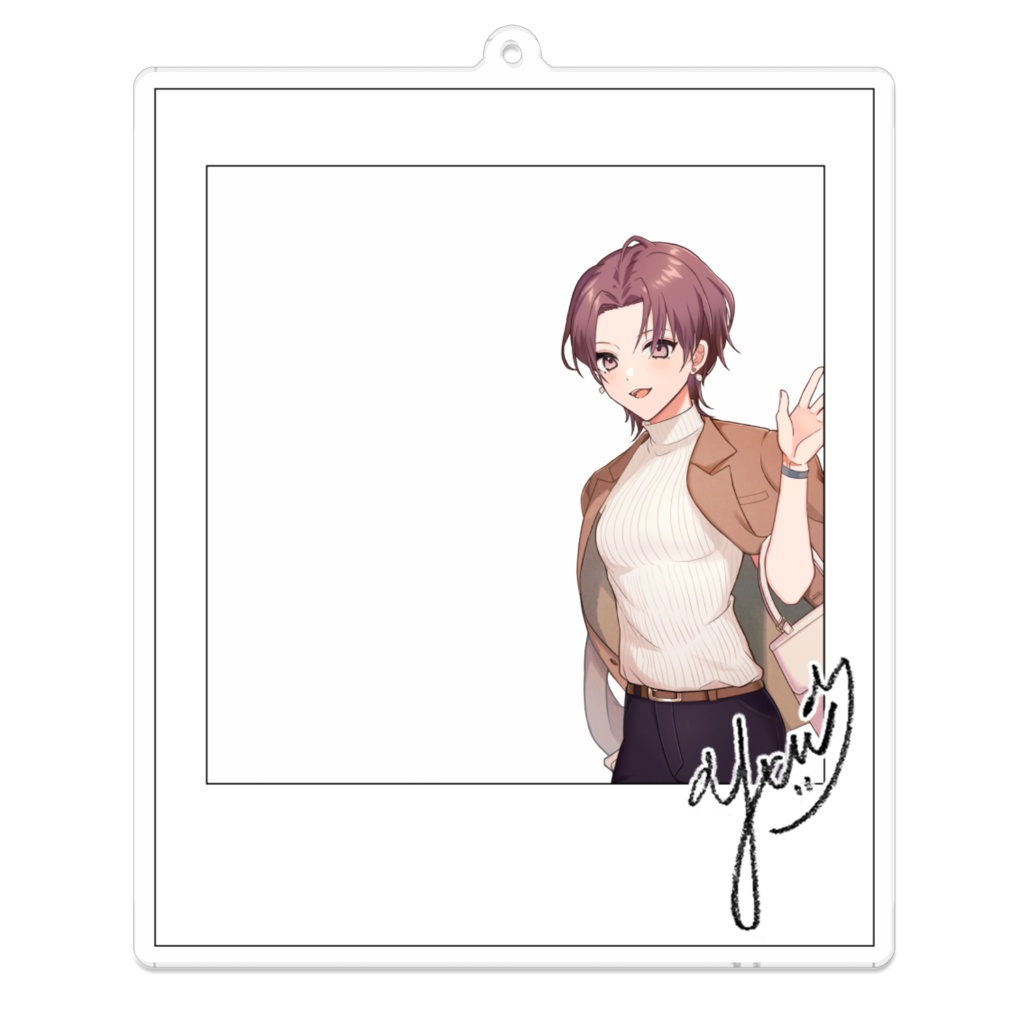 yui000channel key ring - photo style