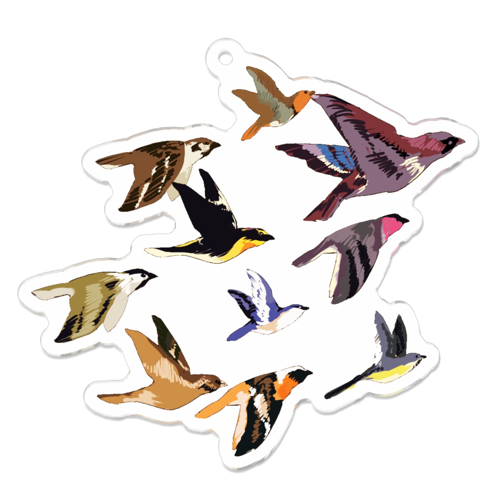 とりのキーホルダー