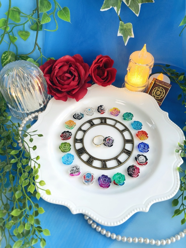 薔薇の指輪と耳飾り(2階)