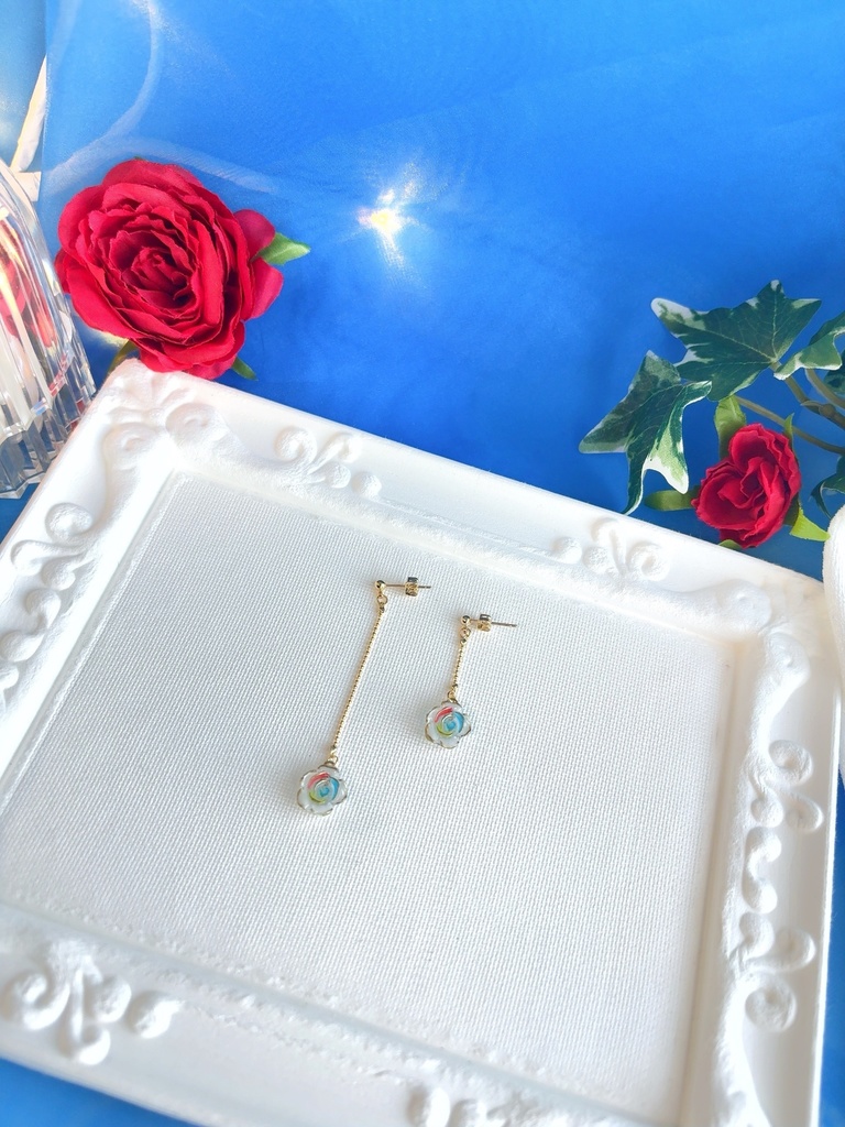 ミヤジ ミニ薔薇アクセ