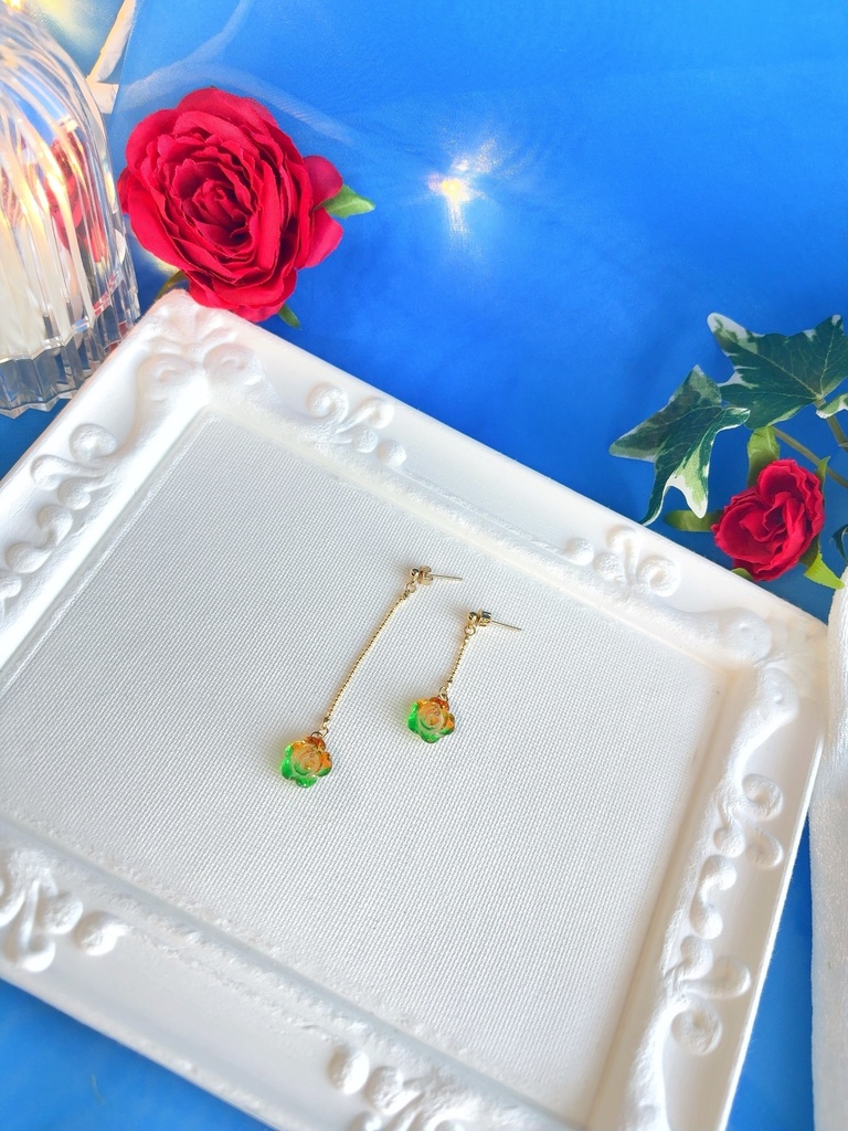 テディ ミニ薔薇アクセ