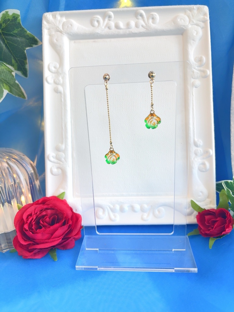 テディ ミニ薔薇アクセ