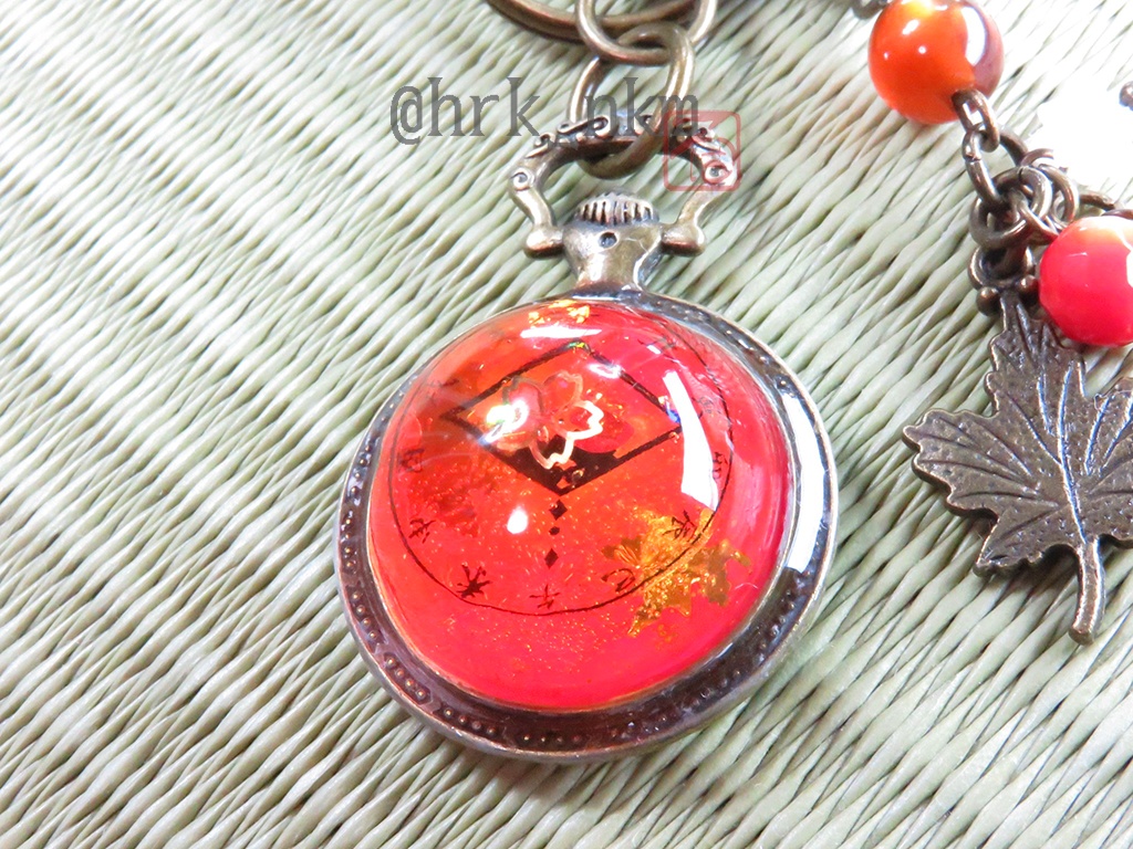 懐中時計型転送装置端末 鞄装飾弐號~紅葉