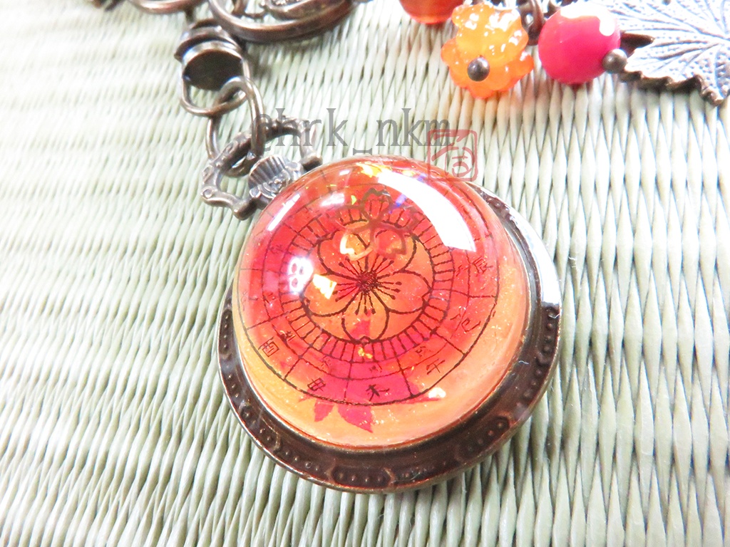 懐中時計型転送装置端末 鞄装飾弐號~紅葉