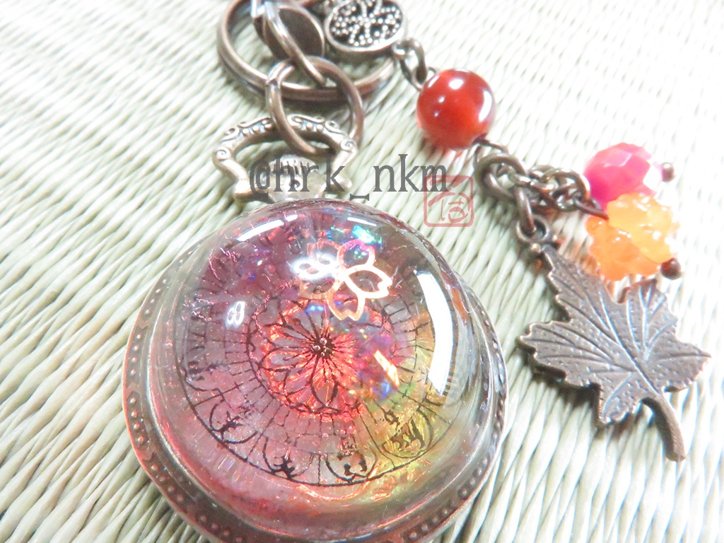 懐中時計型転送装置端末 鞄装飾弐號~紅葉