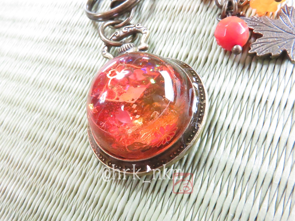 懐中時計型転送装置端末 鞄装飾弐號~紅葉