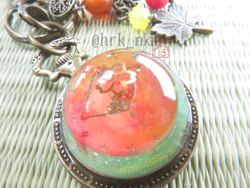 懐中時計型転送装置端末 鞄装飾弐號~紅葉