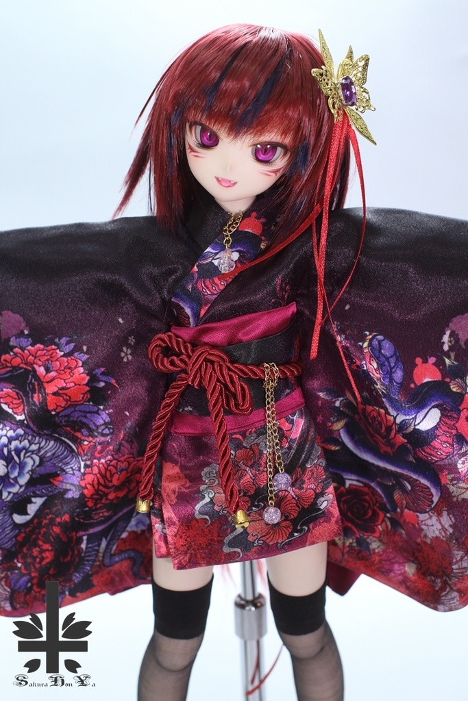 [MDD]★SPECIAL OFFER★華麗短い和服《魍魎。蛇》(送料無料)