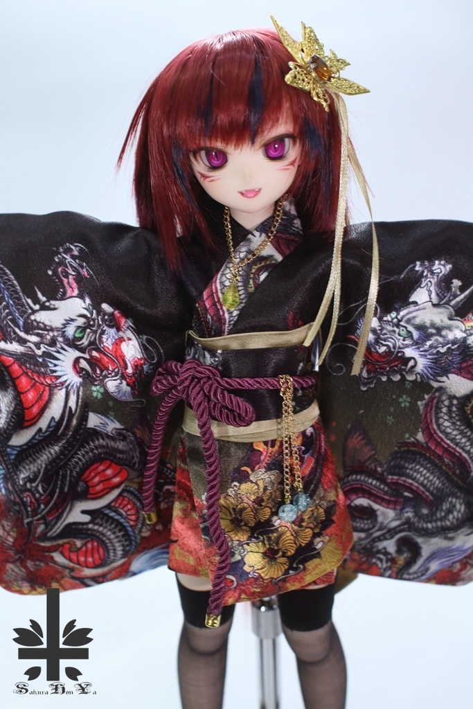 [MDD]★SPECIAL OFFER★華麗短い和服《魍魎。龍》(送料無料)