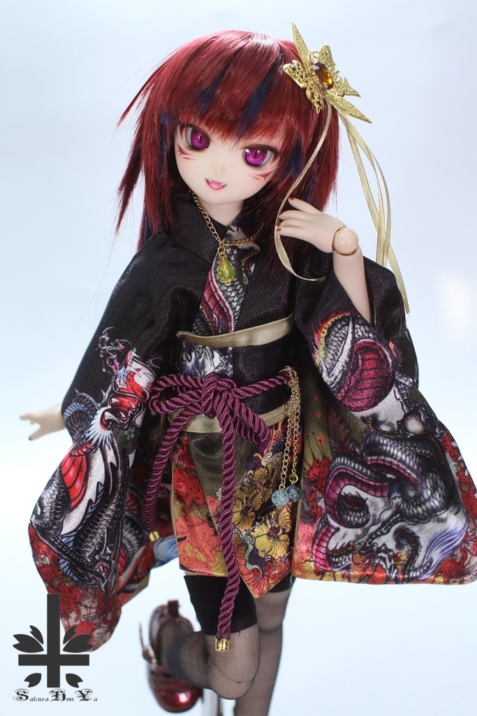 [MDD]★SPECIAL OFFER★華麗短い和服《魍魎。龍》(送料無料)
