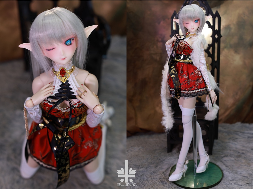 お洋服《紅鈴》(絹織物)★★ONE OFF★★(送料無料)