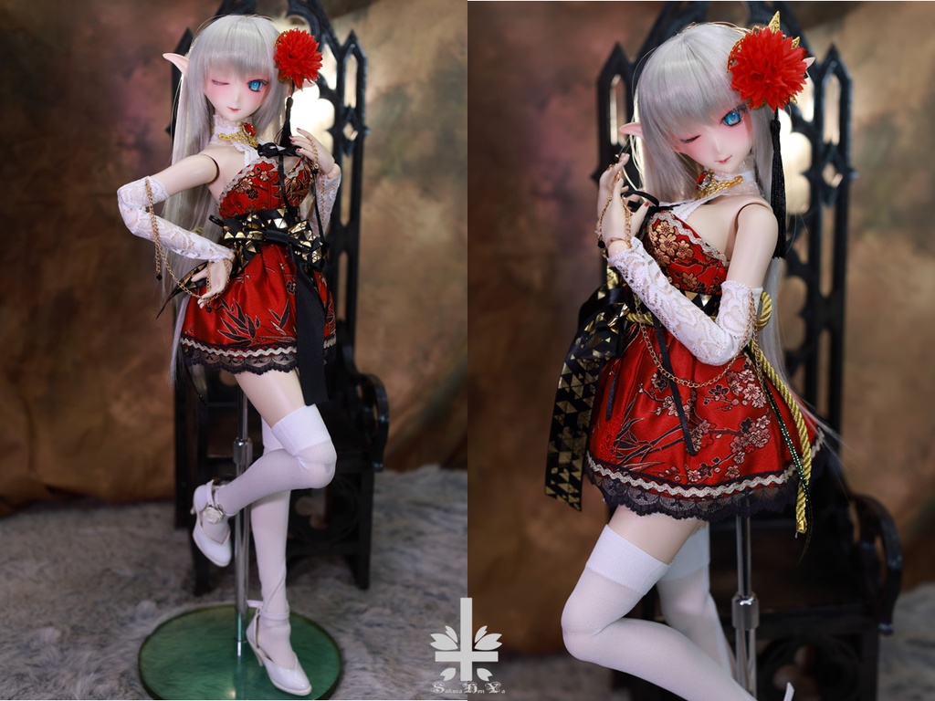 お洋服《紅鈴》(絹織物)★★ONE OFF★★(送料無料)