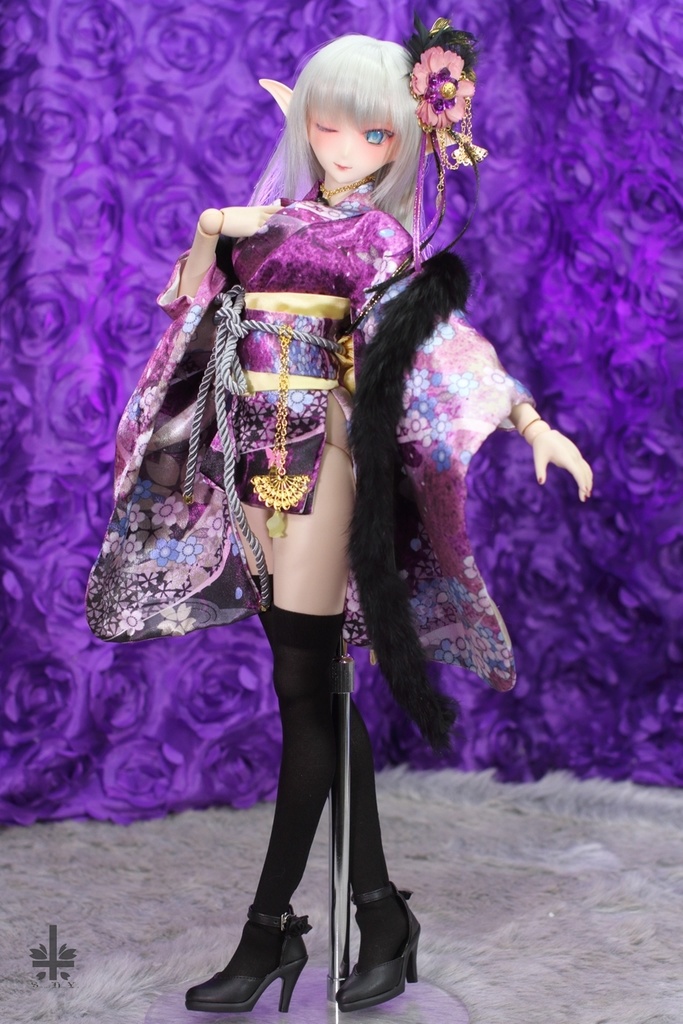 華麗短い和服 《鏡花影月》★★ONE OFF★★(送料無料)