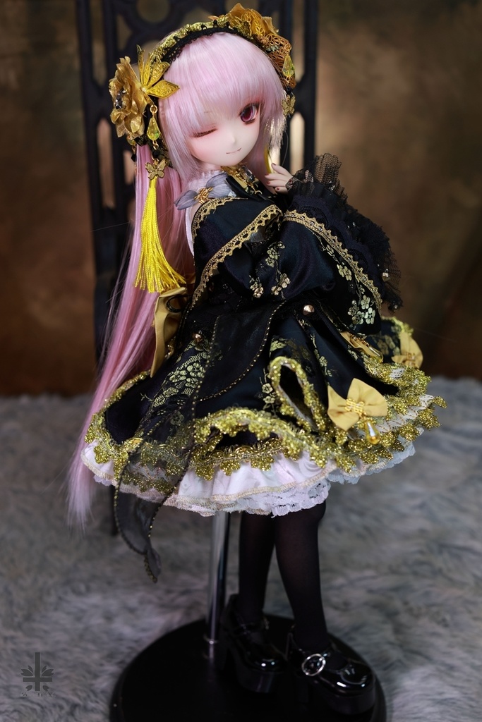 [MDD]お洋服《黒金梅》(絹織物)★★ONE OFF★★(送料無料)