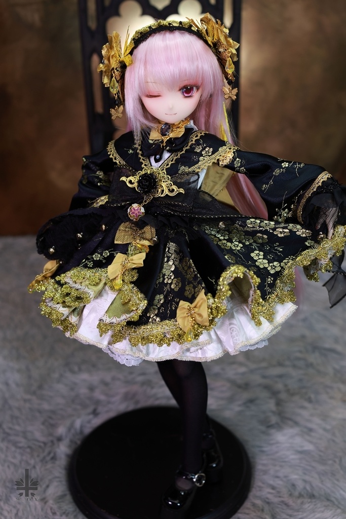 [MDD]お洋服《黒金梅》(絹織物)★★ONE OFF★★(送料無料)