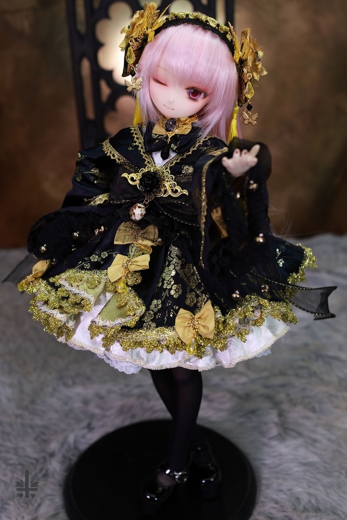 [MDD]お洋服《黒金梅》(絹織物)★★ONE OFF★★(送料無料)