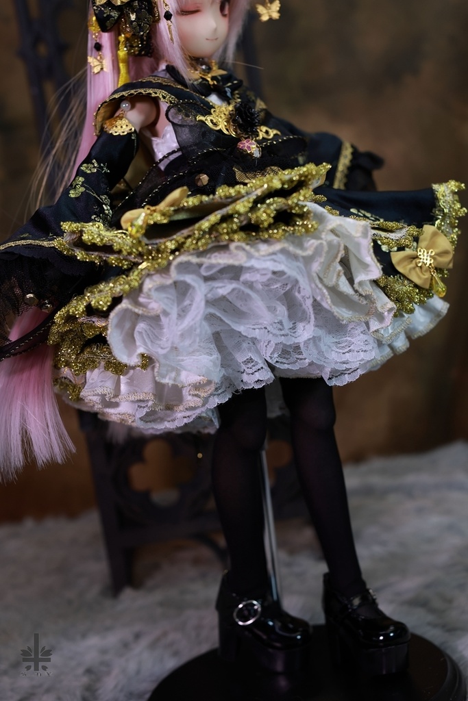 [MDD]お洋服《黒金梅》(絹織物)★★ONE OFF★★(送料無料)