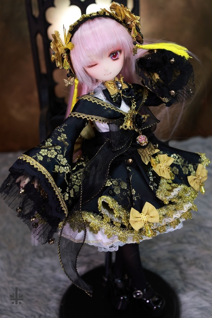 [MDD]お洋服《黒金梅》(絹織物)★★ONE OFF★★(送料無料)