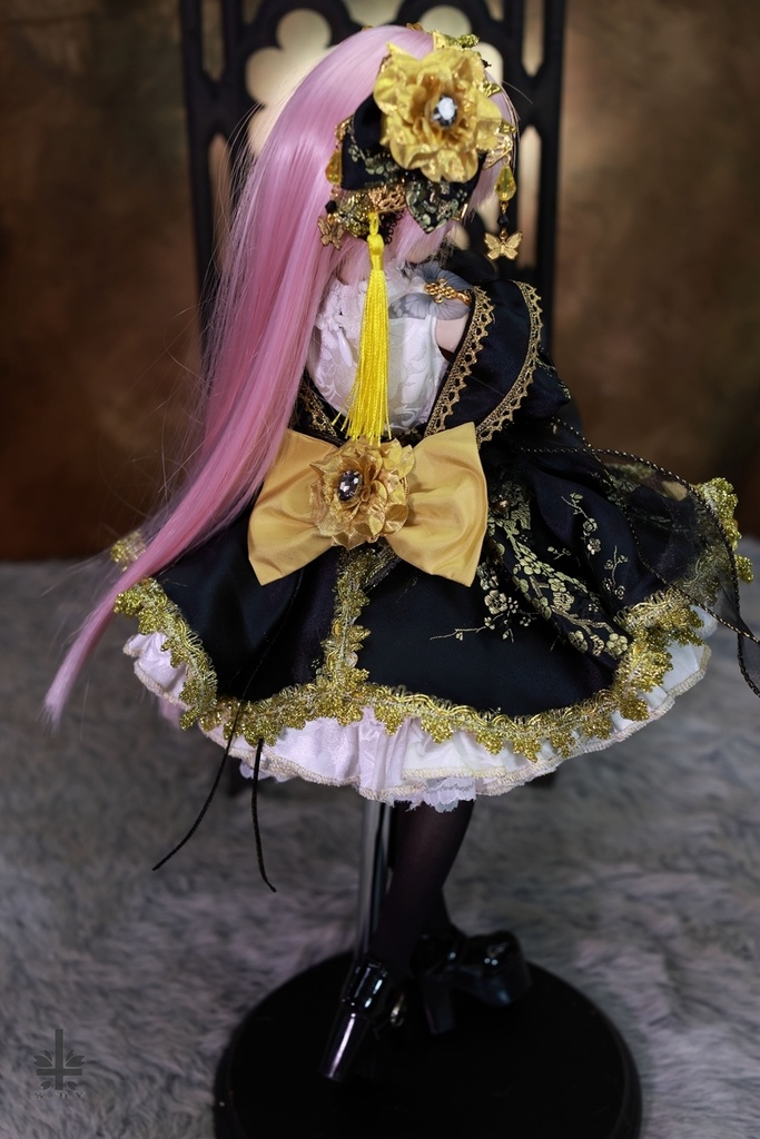 [MDD]お洋服《黒金梅》(絹織物)★★ONE OFF★★(送料無料)