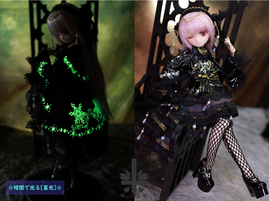 [MDD]お洋服 《曉月奏》☆暗闇で光る[蓄光]☆★★ONE OFF★★(送料無料)