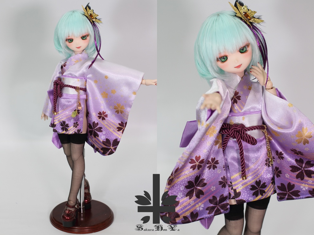 [MDD]★SPECIAL OFFER★華麗短い和服《霞。舞桜》(送料無料)