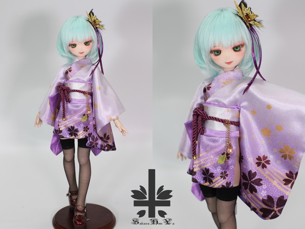 [MDD]★SPECIAL OFFER★華麗短い和服《霞。舞桜》(送料無料)