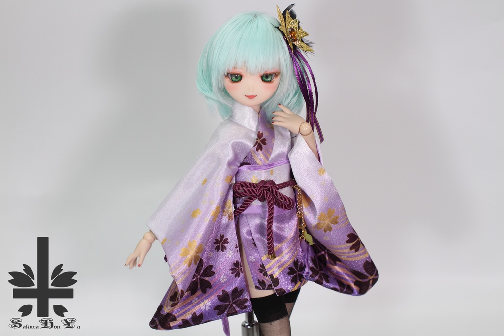 [MDD]★SPECIAL OFFER★華麗短い和服《霞。舞桜》(送料無料)