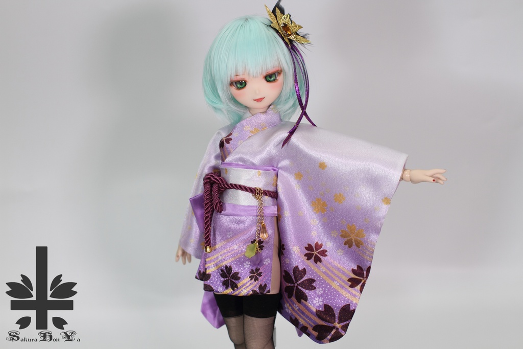 [MDD]★SPECIAL OFFER★華麗短い和服《霞。舞桜》(送料無料)