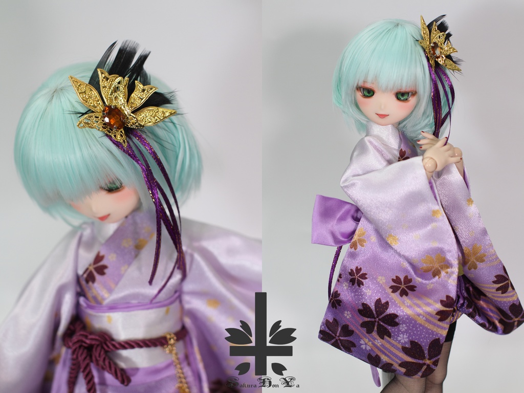 [MDD]★SPECIAL OFFER★華麗短い和服《霞。舞桜》(送料無料)