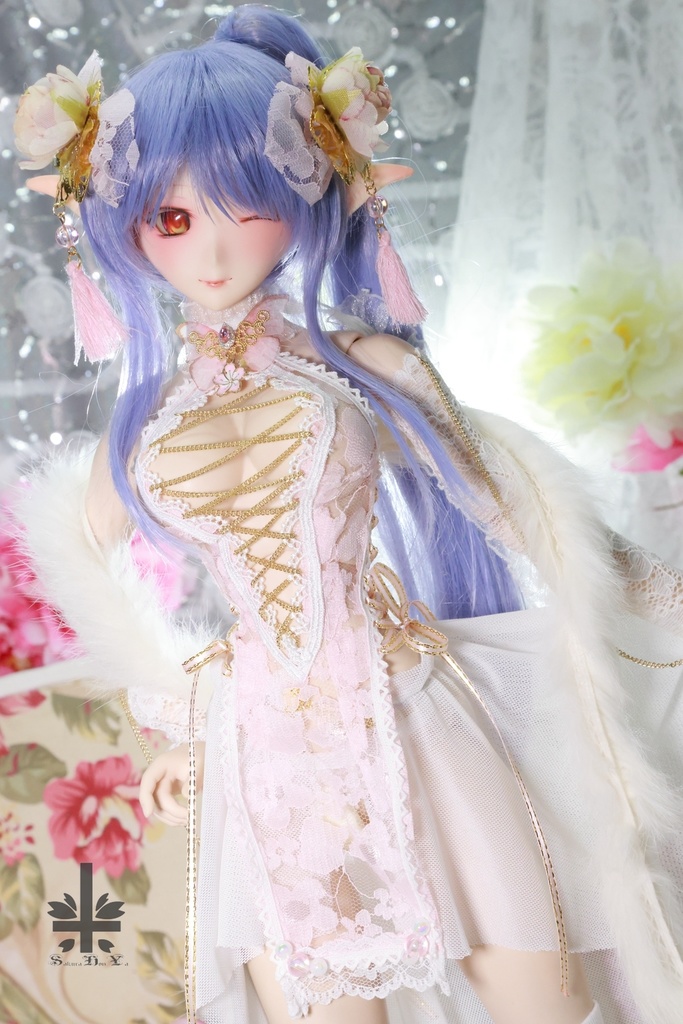 チャイナドレス《桜姫》★★ONE OFF★★(送料無料)