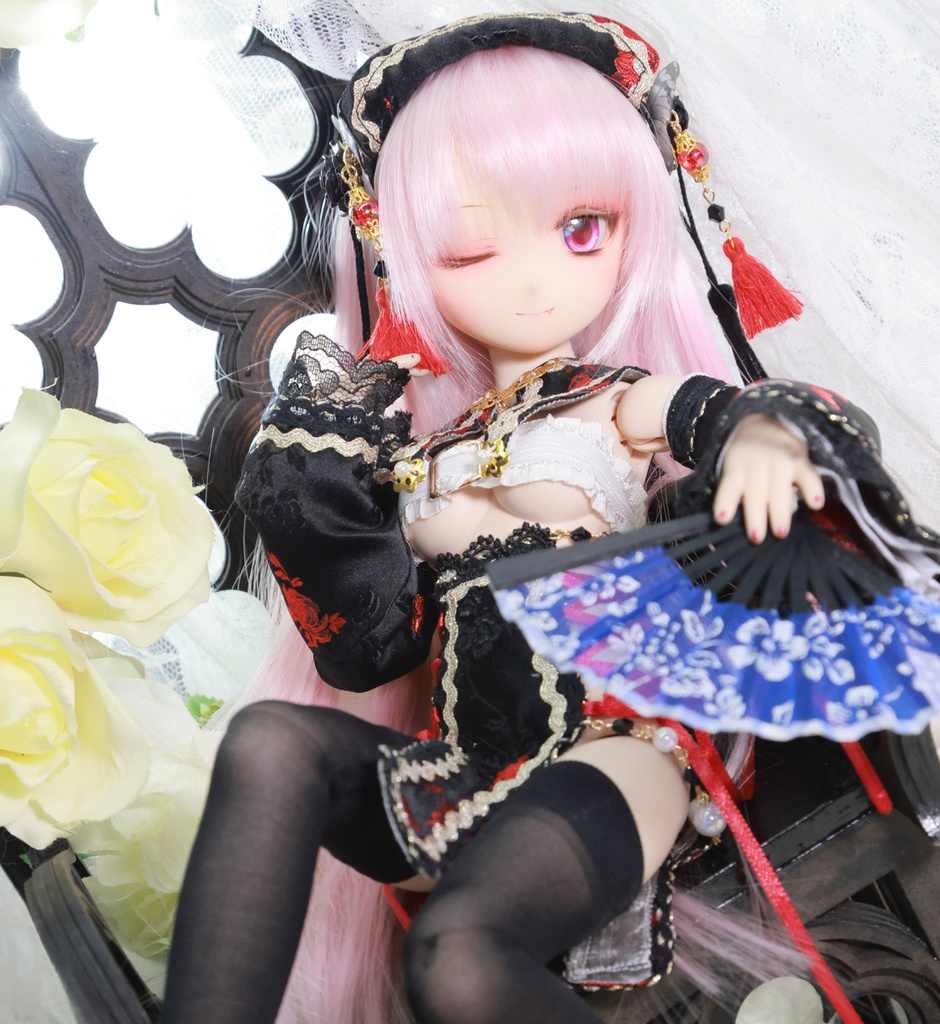 [MDD] チャイナドレス《煉火》(絹織物)★★ONE OFF★★(送料無料)