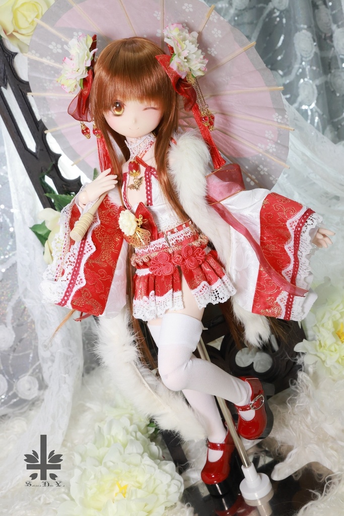 [MDD] 中華風《牡丹妃》(絹織物)★★ONE OFF★★(送料無料)