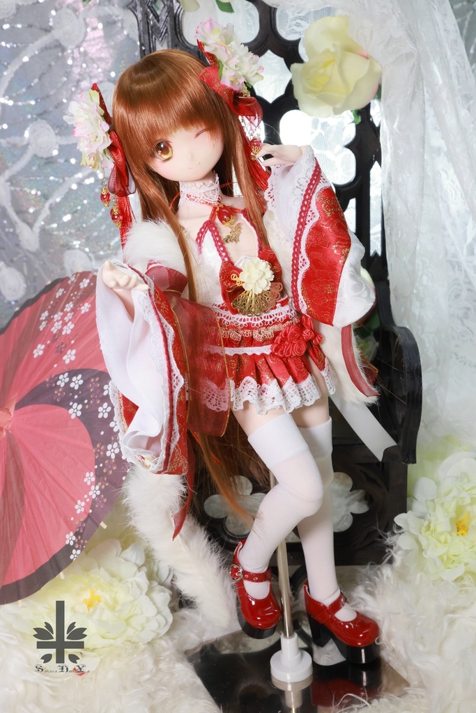 [MDD] 中華風《牡丹妃》(絹織物)★★ONE OFF★★(送料無料)