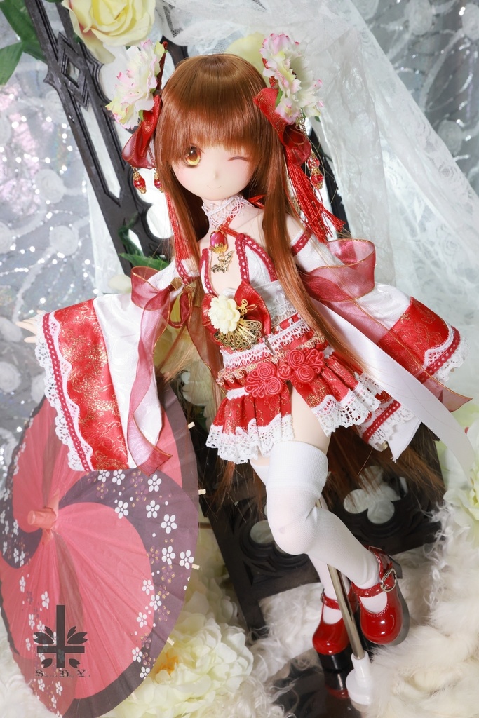 [MDD] 中華風《牡丹妃》(絹織物)★★ONE OFF★★(送料無料)