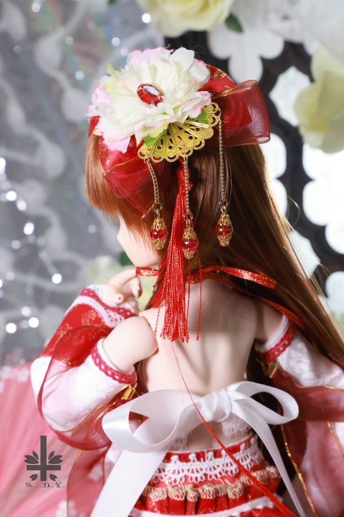 [MDD] 中華風《牡丹妃》(絹織物)★★ONE OFF★★(送料無料)