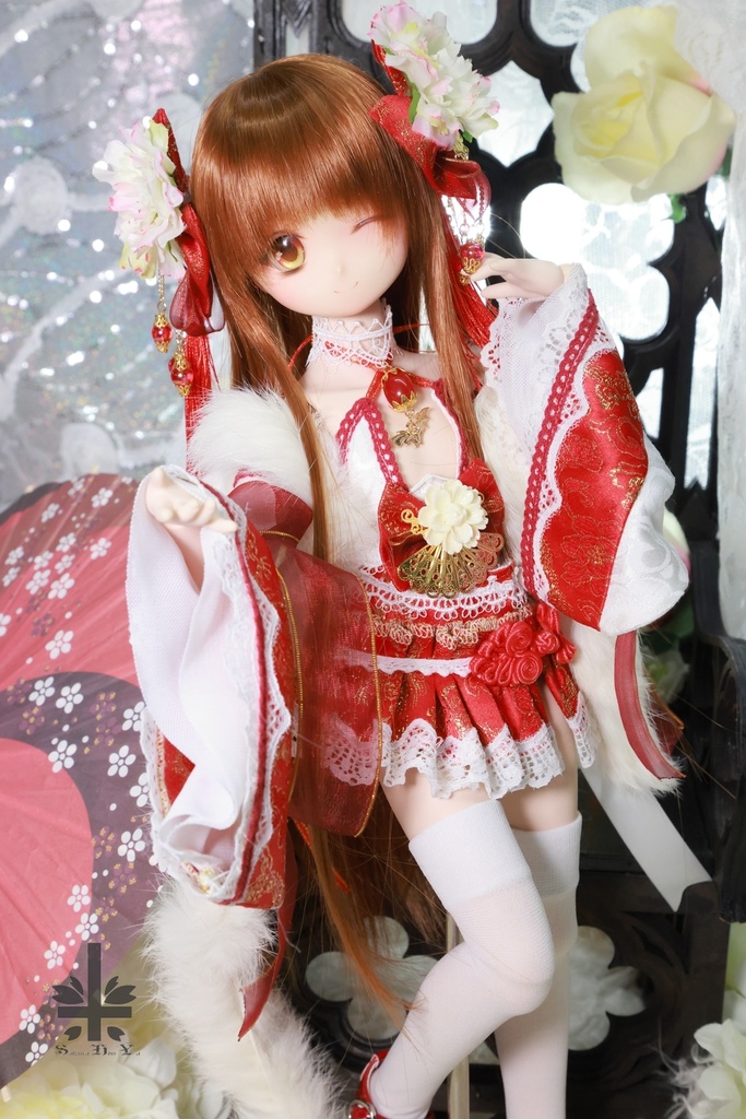 [MDD] 中華風《牡丹妃》(絹織物)★★ONE OFF★★(送料無料)