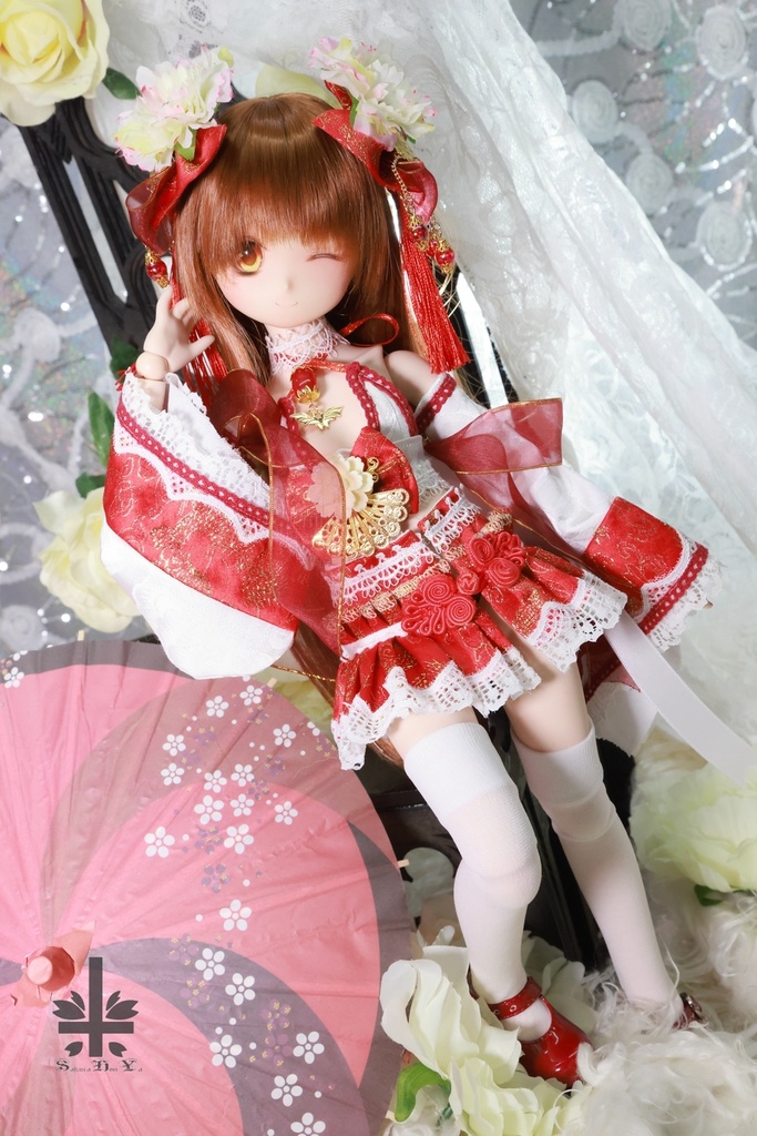 [MDD] 中華風《牡丹妃》(絹織物)★★ONE OFF★★(送料無料)