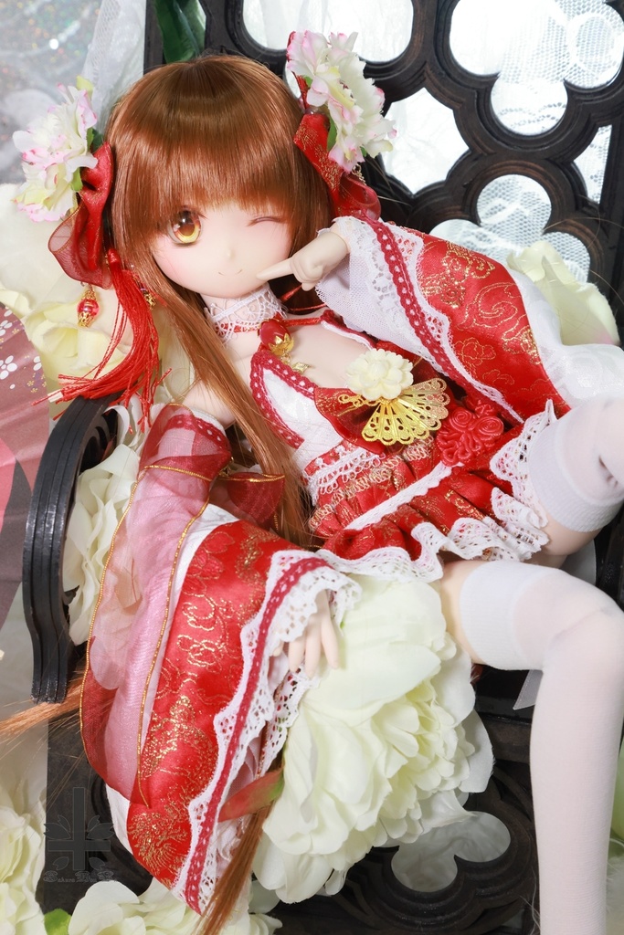 [MDD] 中華風《牡丹妃》(絹織物)★★ONE OFF★★(送料無料)