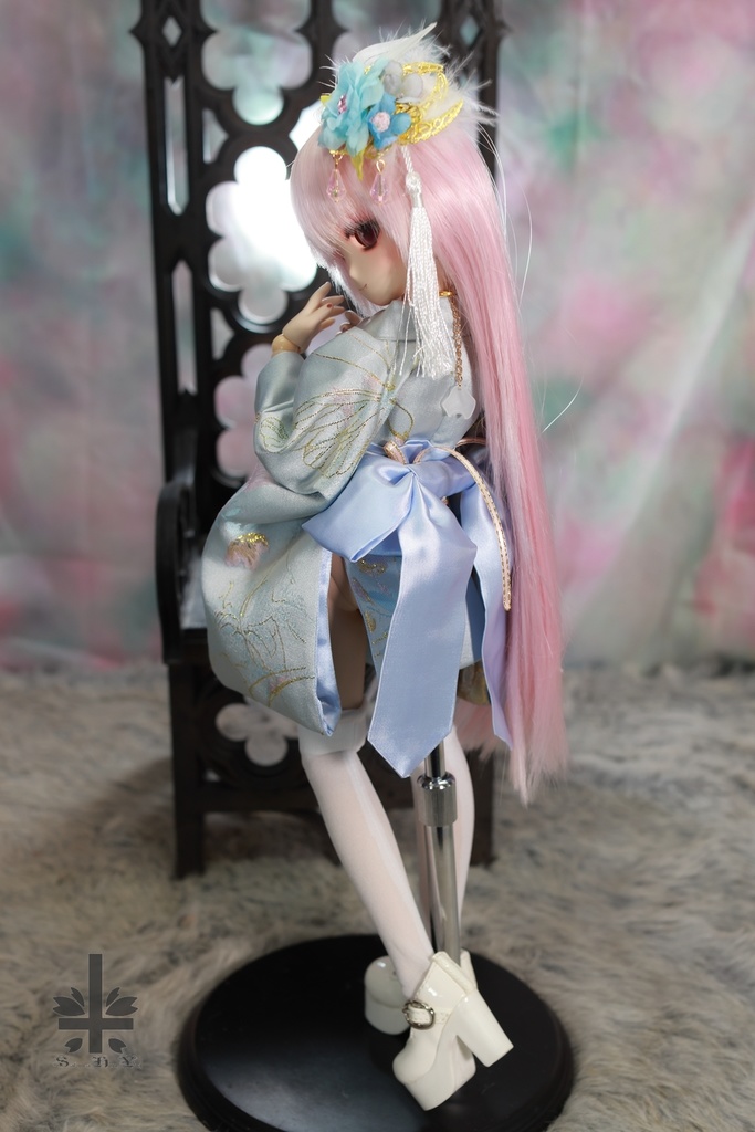 [MDD]華麗短い和服《雲裳》(絹織物)★★ONE OFF★★(送料無料)