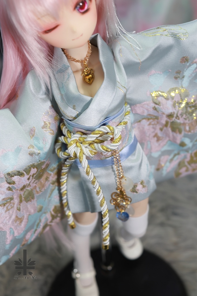 [MDD]華麗短い和服《雲裳》(絹織物)★★ONE OFF★★(送料無料)