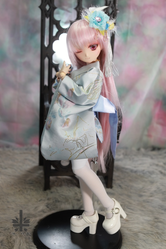 [MDD]華麗短い和服《雲裳》(絹織物)★★ONE OFF★★(送料無料)