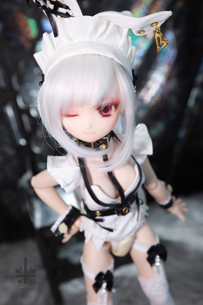 [MDD]お洋服《メイドバニー。white》(送料無料)