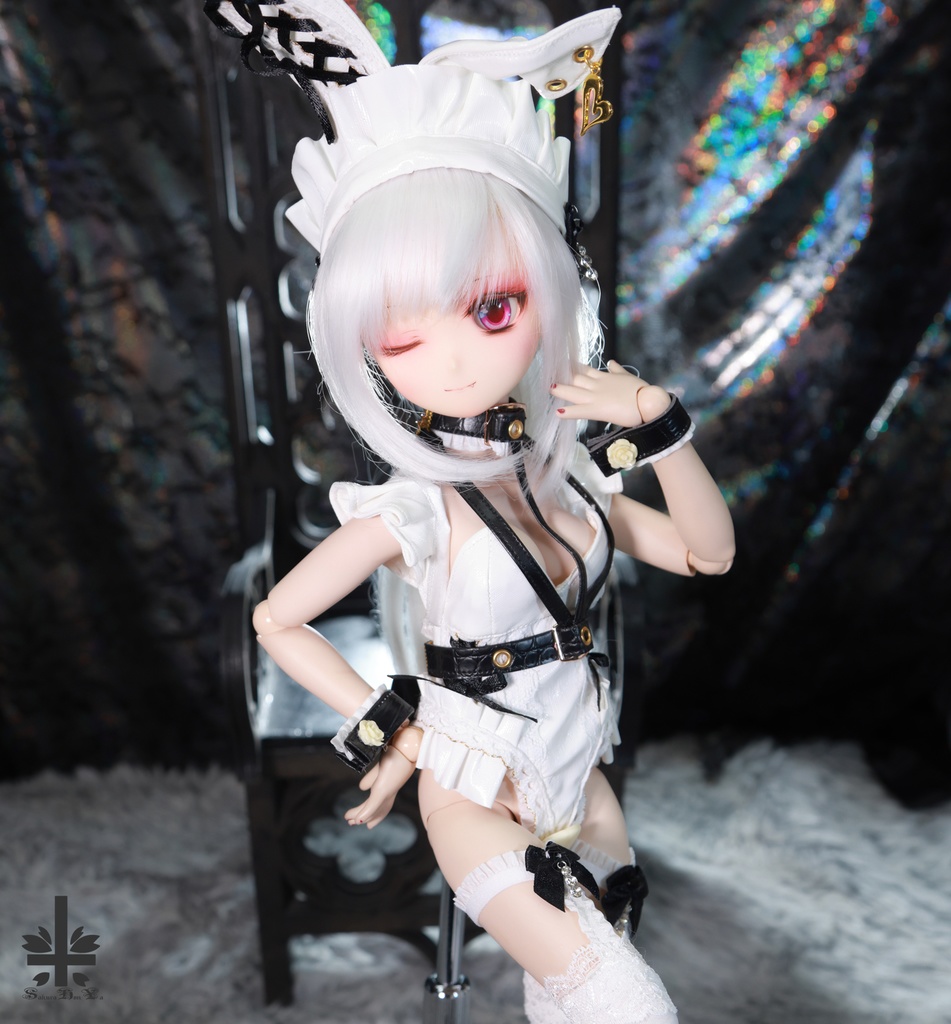 [MDD]お洋服《メイドバニー。white》(送料無料)