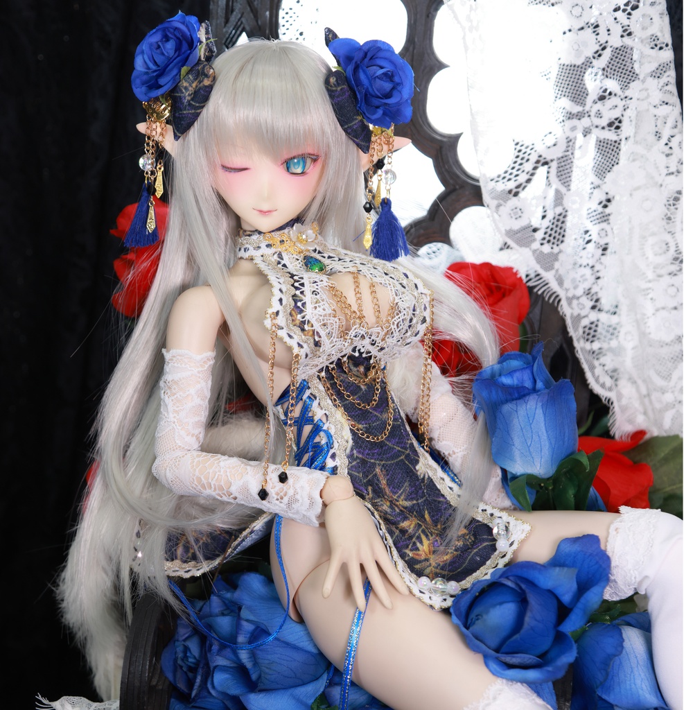 チャイナドレス《鶴翔》★★ONE OFF★★(送料無料)