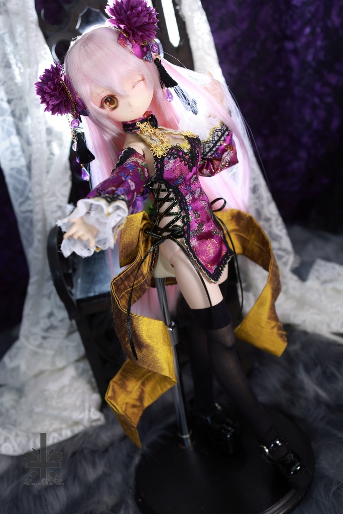 ☆【ハロウィンセール】☆[MDD]チャイナドレス《蜘蛛娘》(絹織物)★★ONE OFF★★(送料無料)