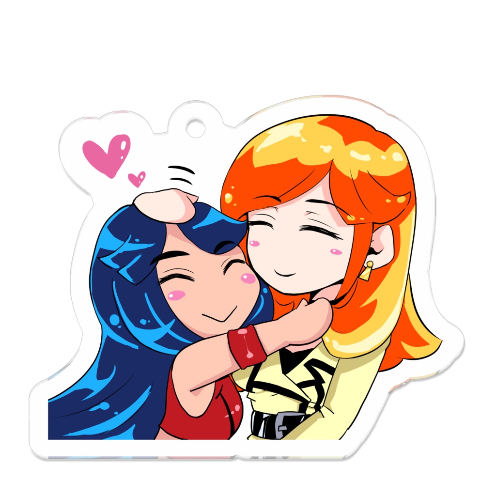 【百合母娘】ママになでなで娘 アクリルキーホルダー
