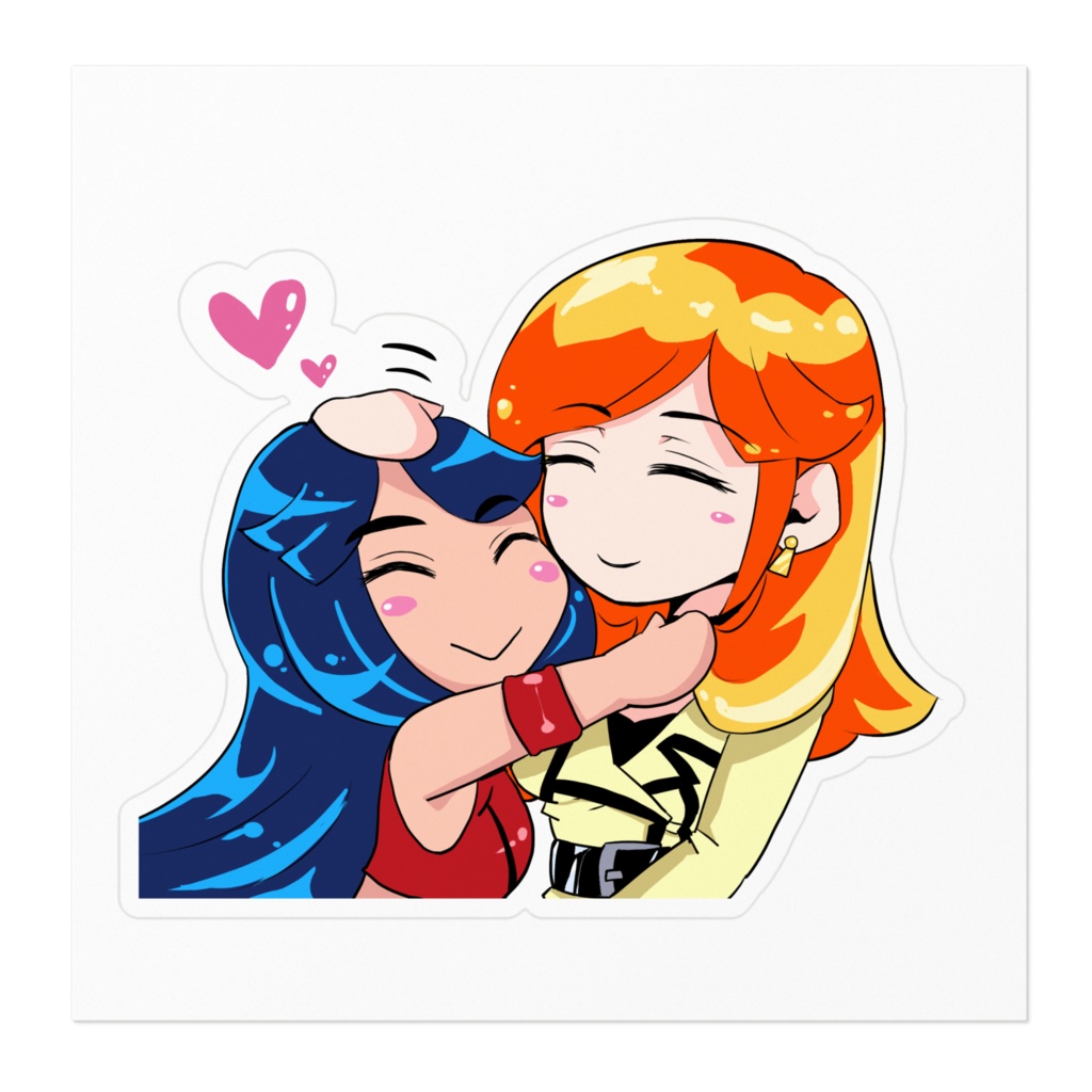 【百合母娘】ママになでなで娘 ステッカー