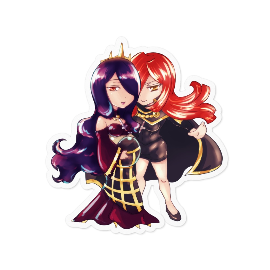 ⚥Parasoul&Queen Nancy(pregnant)・パラ母ステッカー