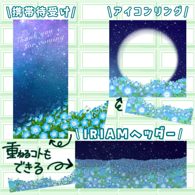 夜のネモフィラ 返礼品セット